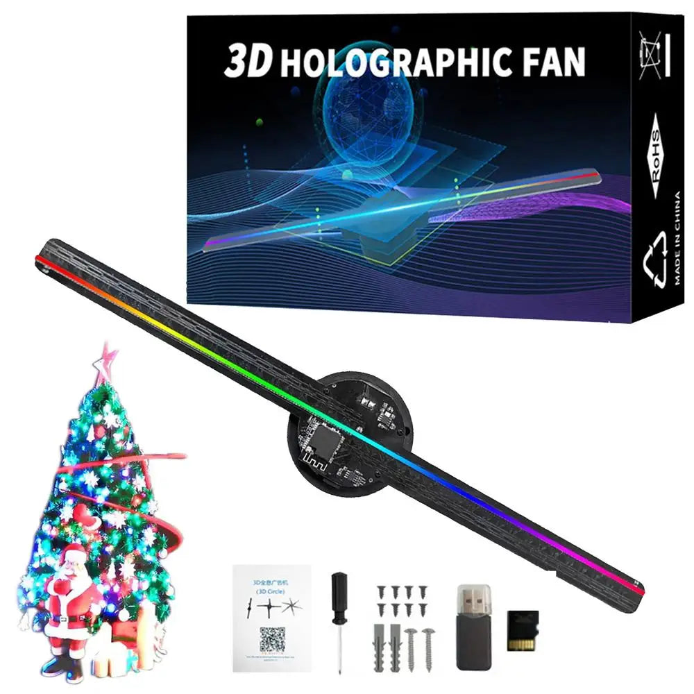 ventilador proyector led holografico