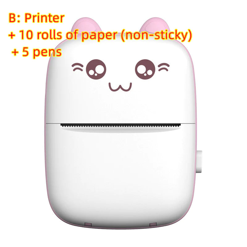 Mini Printer Portable Mini Bluetooth Wifi New Wrong Printer Mobile Phone Photo Title Note Hot Print Pocket Student Error Label Printer